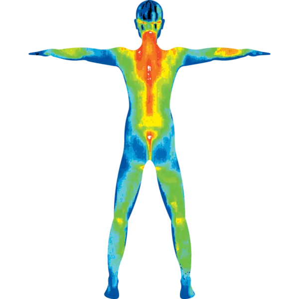 DITI (Digital Infrared Thermal Imaging or Thermography) is a non-invasive diagnostic technique that allows the examiner to visualize and quantify changes in skin surface temperature.